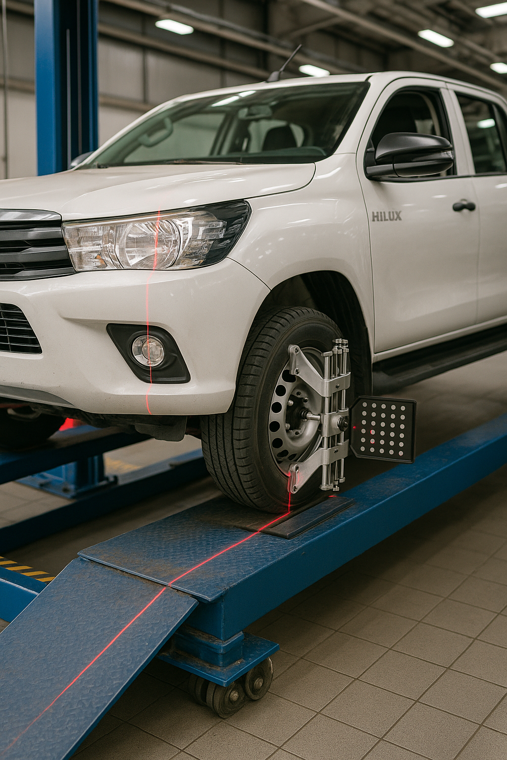 a high resolution photograph captures a white toyo